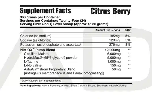 Project AD Nitr-OX Citrus Berry