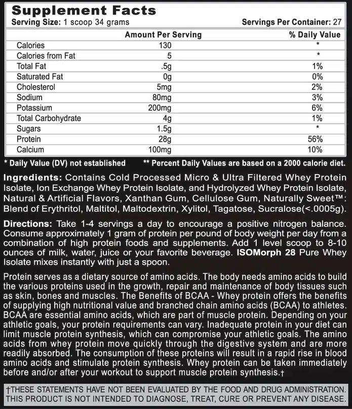 APS Isomorph Cookies & Cream2lb