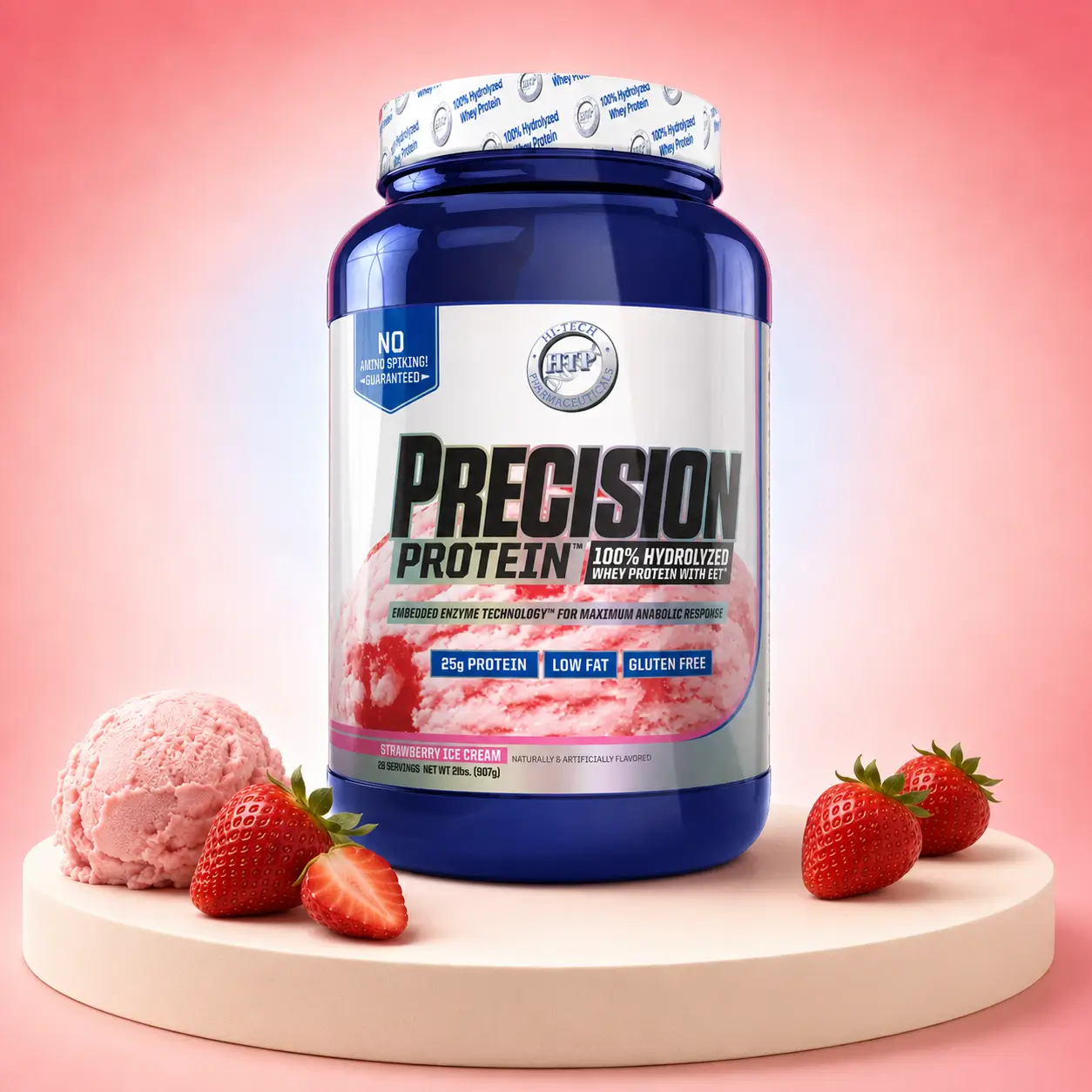 Hi-Tech Precision Strawberry Ice Cream 2lb